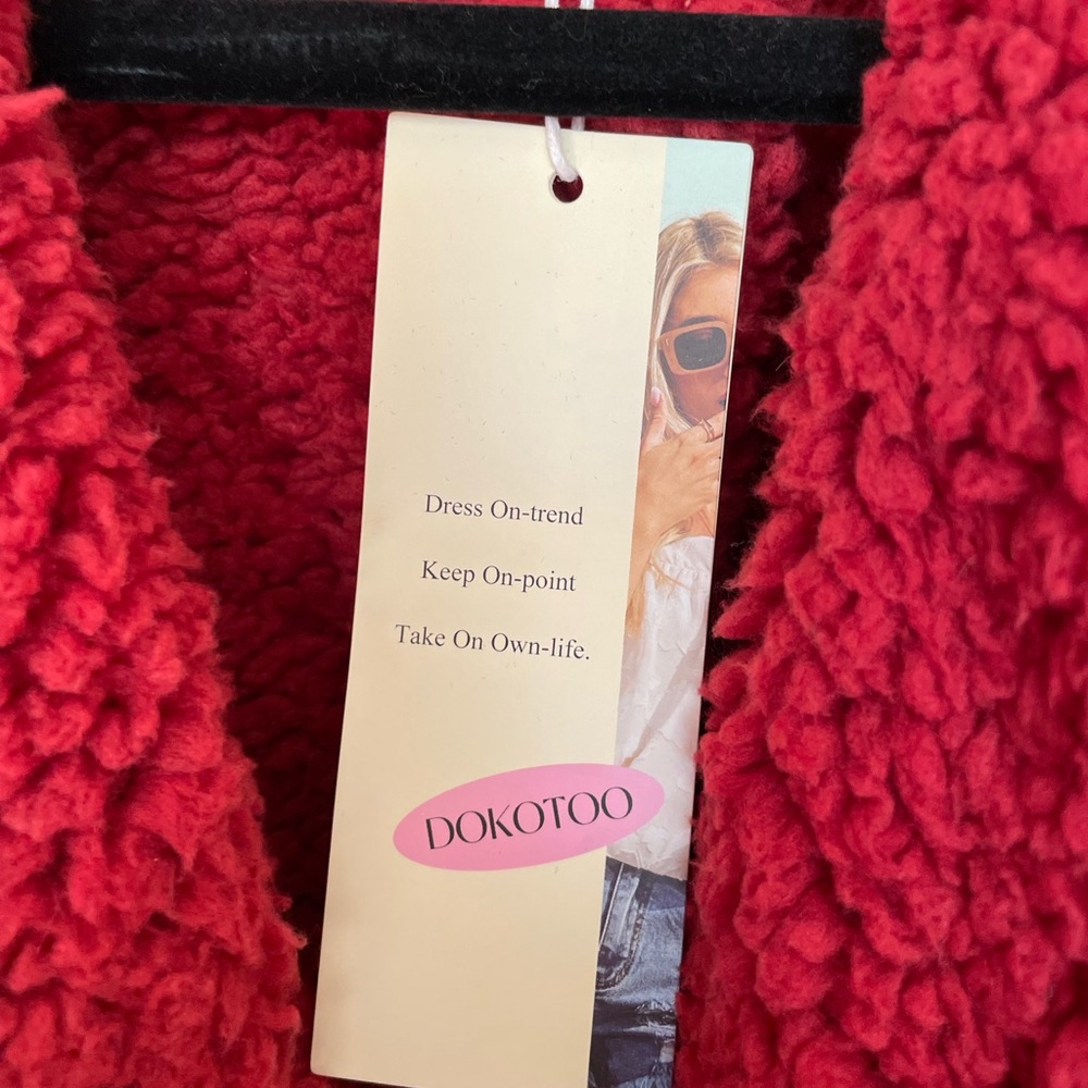 Red Teddy Jacket - Picture 2 of 8